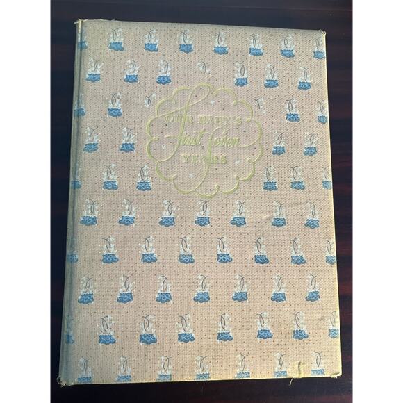 Vintage Baby Book Filled Out Baby Pictures Birth Certificate Baby Cards 1944 - Picture 2 of 8